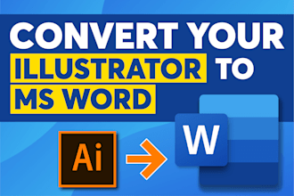 convert illustrator to microsoft word