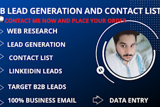 do b2b lead generation and web research