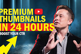 do a youtube thumbnail and banner in 24 hours