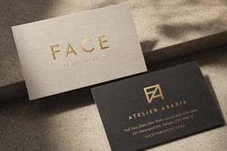 design business card and stationery