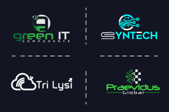 design modern, technology, tech startup, crypto logo