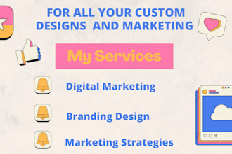 do branding design and digital marketing for personal and business