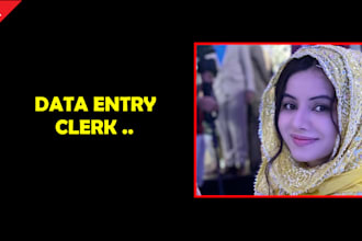 be your regular data entry clerk