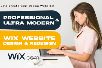 wix website design, wix website redesign and wix landing page, wix ecommerce