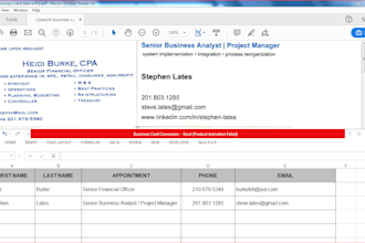 do data entry, CRM data entry and data conversion