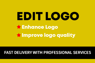 edit, modify or update your logo in high quality