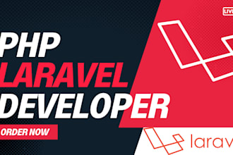 develop PHP laravel web application for your business