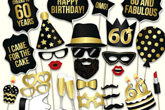 make customize wedding birthday photoshoot props