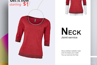 do clothing image neck joint or ghost mannequin, invisible mannequin