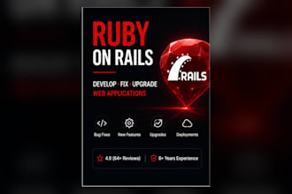 develop fix and upgrade your ruby on rails web application