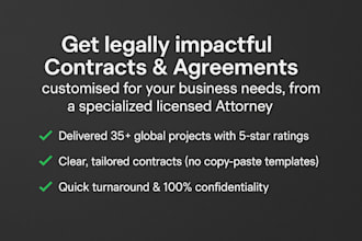 draft legally enforceable contracts for your business