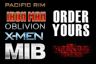 make one movie logo with your name or text
