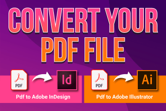 convert PDF to indesign or illustrator