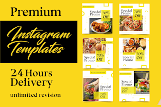 design instagram post template for you
