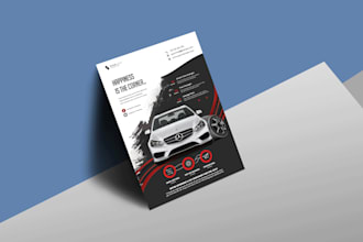 design a professional flyer or event flyer, postcard and media kit