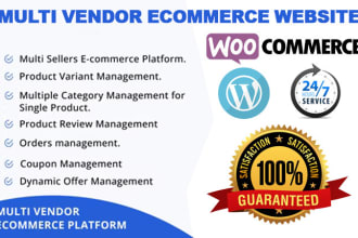 develop multi vendor ecommerce website with wordpress