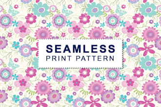 develop pattern design for kids apparel and home bedding