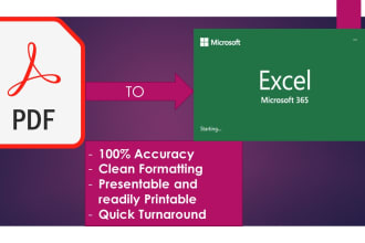convert PDF to excel, csv, google sheet