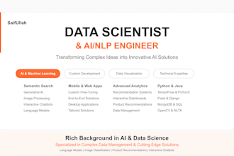 provide natural language processing, data science solutions