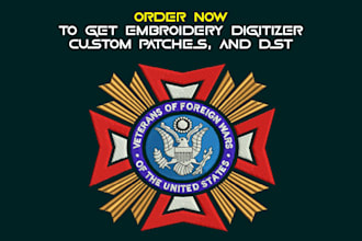 do embroidery digitizer, custom patches, and dst