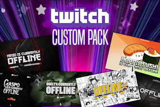 design custom graphic packs for streamers