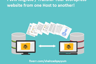 transfer your wordpress website from one host to another
