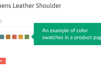 create color swatches and styled button for product variants