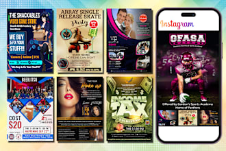 create professional flyer, social media post and brochure design