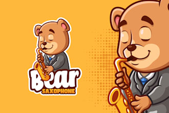 design cartoon animal mascot logo