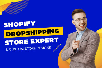 create shopify dropshipping store, shopify website, single product store