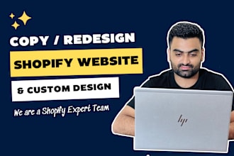design, clone, redesign shopify website, or custom shopify store design