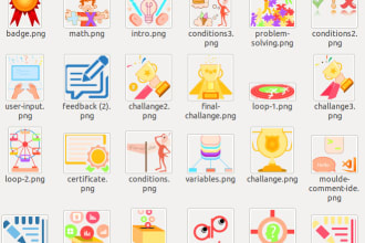 create creative icon  for mobile app and website
