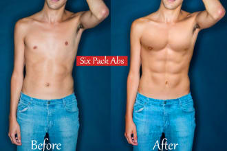 make you slim,six pack ,body reshape, retouch and photo edit