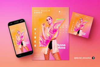 create stunning custom flyers for clubs, parties, and events