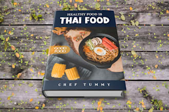 design professional cookbook or ebook cover