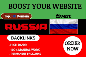 create high quality russia dofollow backlinks russian google ranking