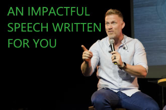 write a powerful original speech for you