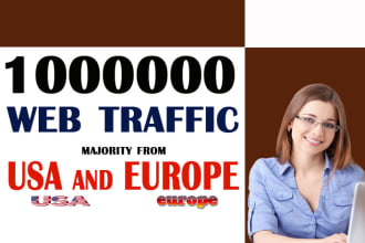 drive web traffic from USA and europe and niche targeted