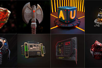 do 3d modeling, sculpting assets and textures for your game