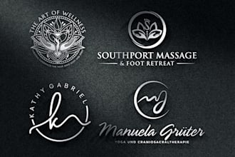 fashion spa yoga wellness beauty and health logo