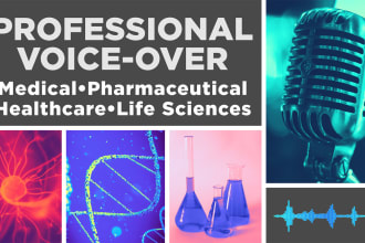 record medical, health, pharma, and life sciences voice over