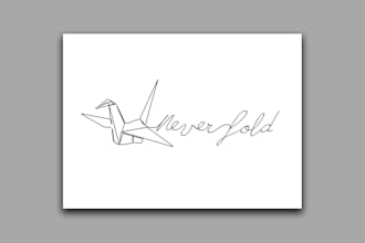 create continuous one line art illustration within 24hrs