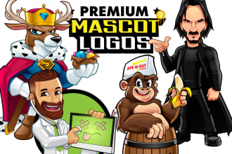 design a premium mascot, cartoon logo character