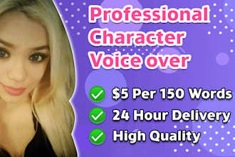 voice your female cartoon anime character