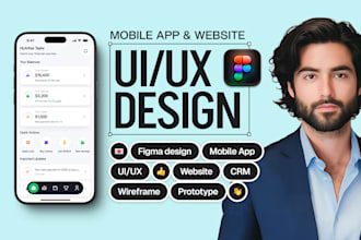 design uiux or prototype wireframe for mobile and web