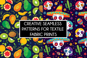 design creative seamless patterns for textile fabric prints