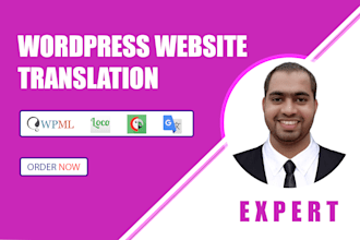 translation of wordpress website, ecommerce store content with multilingual
