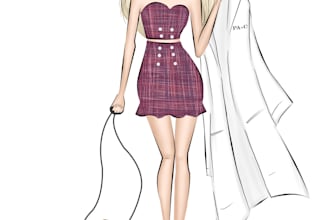 draw a fashion portrait