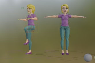 rig your 3d character for animation or game