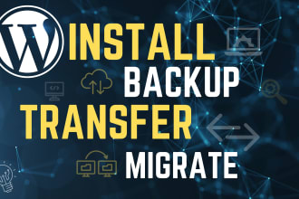 install wordpress, theme and demo upload within 2 hours